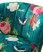 Coraline Elegant Comfort in a Wingback Floral Accent Chair