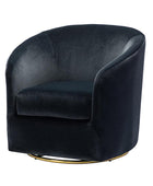 Emanuela Velvet Swivel Barrel Armchair - HULALA HOME