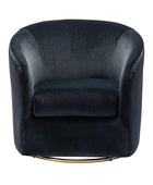 Emanuela Velvet Swivel Barrel Armchair - HULALA HOME