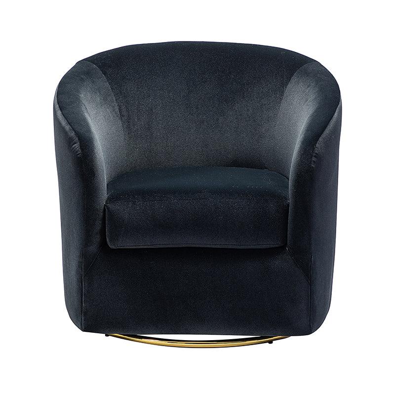 Emanuela Velvet Swivel Barrel Armchair - Hulala Home