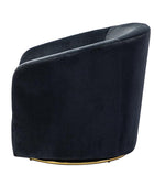 Emanuela Velvet Swivel Barrel Armchair - HULALA HOME