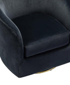 Emanuela Velvet Swivel Barrel Armchair - HULALA HOME
