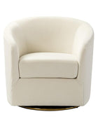 Emanuela Velvet Swivel Barrel Armchair - HULALA HOME