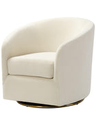 Emanuela Velvet Swivel Barrel Armchair - HULALA HOME