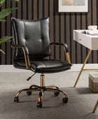 Michele Vegan Leather Adjustable Task Chair