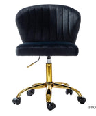 Chandra Velvet Office Chair - HULALA HOME
