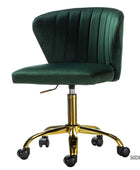 Chandra Velvet Office Chair - HULALA HOME