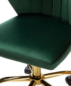 Chandra Velvet Office Chair - HULALA HOME