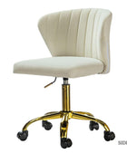 Chandra Velvet Office Chair - HULALA HOME
