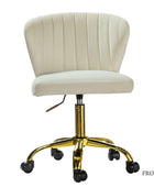 Chandra Velvet Office Chair - HULALA HOME