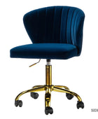 Chandra Velvet Office Chair - HULALA HOME