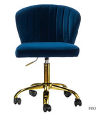 Chandra Velvet Office Chair - HULALA HOME