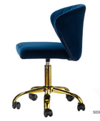 Chandra Velvet Office Chair - HULALA HOME