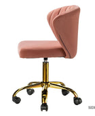 Chandra Velvet Office Chair - HULALA HOME