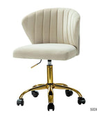 Chandra Velvet Office Chair - HULALA HOME