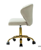 Chandra Velvet Office Chair - HULALA HOME