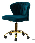 Chandra Velvet Office Chair - HULALA HOME