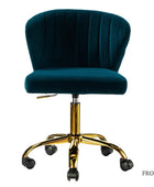 Chandra Velvet Office Chair - HULALA HOME