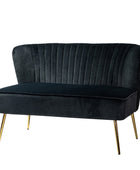 Bariana Velvet Mid-Century Modern Upholstered Loveseat