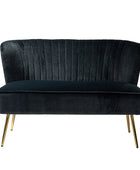 Bariana Velvet Mid-Century Modern Upholstered Loveseat