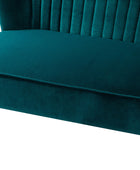Bariana Velvet Mid-Century Modern Upholstered Loveseat
