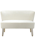 Ainhoa Velvet Loveseat with Hairpin Legs - HULALA HOME