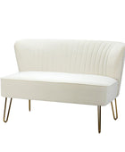 Ainhoa Velvet Loveseat with Hairpin Legs - HULALA HOME
