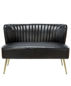 Agnes Vegan Leather Loveseat - HULALA HOME