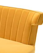 Megara Velvet Armless Wingback Loveseat - HULALA HOME